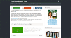 Desktop Screenshot of 7on7flagfootballplays.net