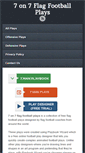 Mobile Screenshot of 7on7flagfootballplays.net
